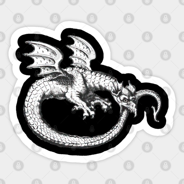 Alchemy Dragon Ouroboros Serpent Sticker by AltrusianGrace